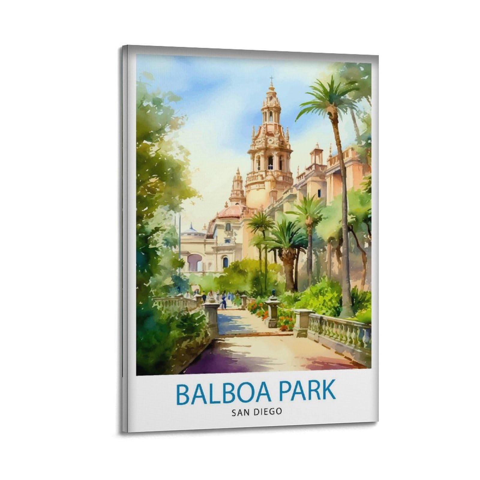 xiaoxiaoshen Balboa Park California Travel Home Gift_5 Canvas Poster Wall Art Prints Room Aesthetic Murals Bedroom And Living Decorations 24x36inch(60x90cm)