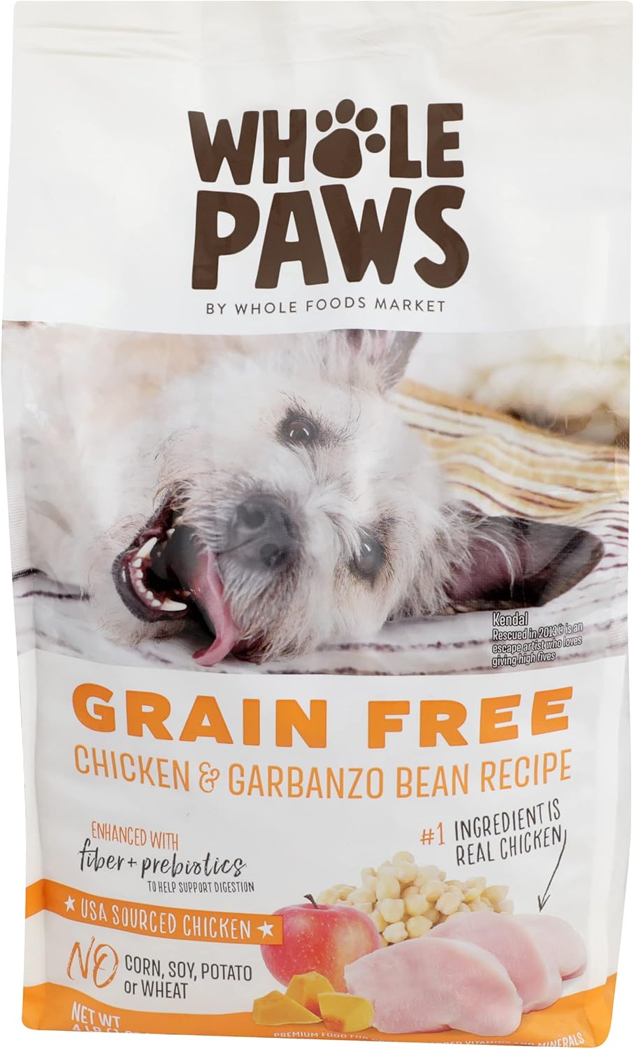 Whole Paws Dog Grain Free Chicken & Garbanzo Beans Recipe, 64 OZ Pet Supplies