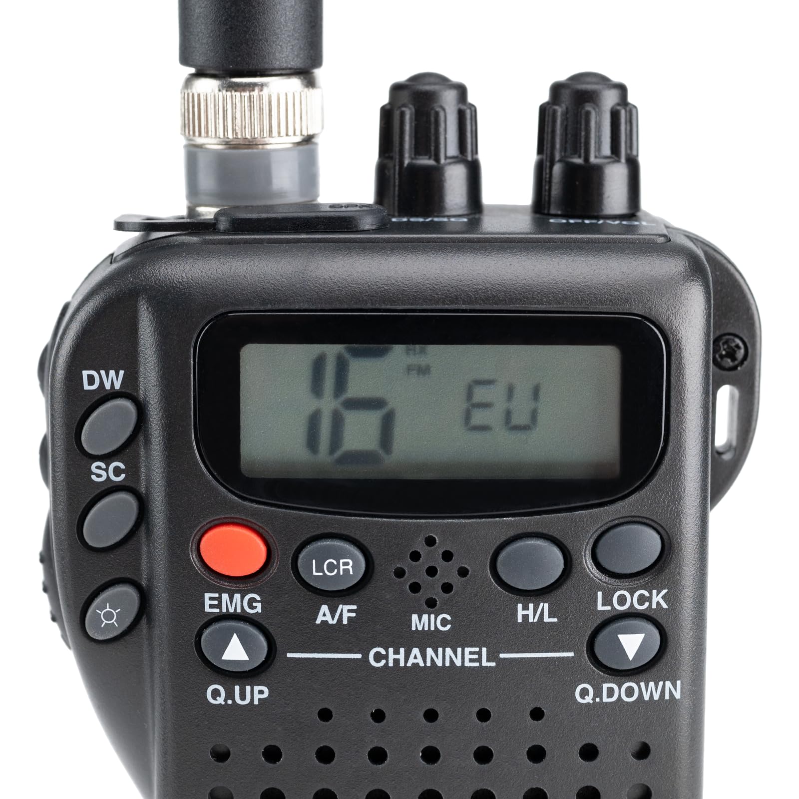 Midland Alan 42 DS Powerbundle CB Radio CB Multi Bande AM/FM et Batterie au Lithium commutable à n'importe Quelle Norme européenne avec Accessoires à 2 Broches, Anti-Bruit numérique, Son Puissant,