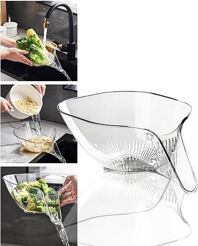 MOTEERLLU Cesta de drenaje multifuncional con boquilla, colador de fregadero de cocina, embudo para alimentos, suministros de cocina y accesorios, disponible en Yaxa Venezuela