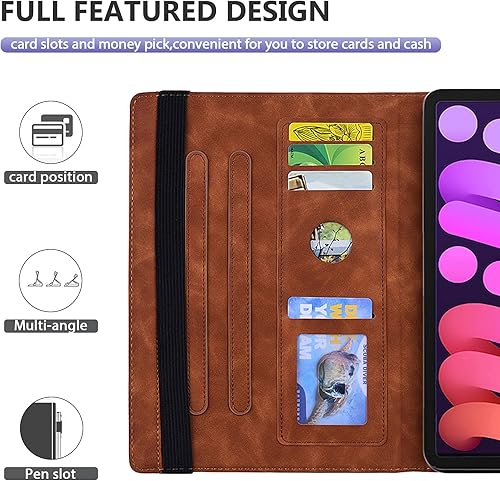 Miniatura 44 de Dteck Funda para iPad mini de 7/6ª generación (A17 Pro/A15) versión 2024/2021 (8.3 pulgadas), bonita funda con diseño de árbol con función