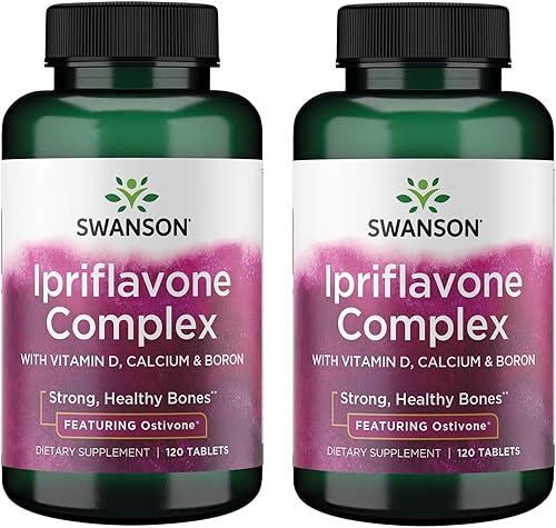 Swanson Ipriflavone Complejo con Ostivone Bone Health Support 120 pestañas, 120, 2 Swanson Ipriflavone Complejo con Ostivone Bone Health Support 120 pestañas, 120, 2