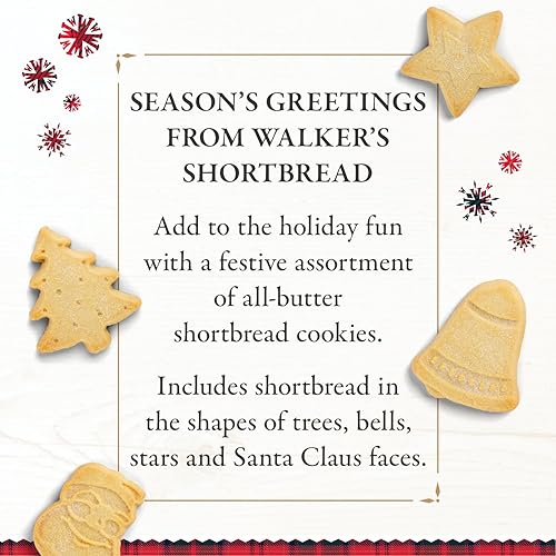 Vista 44 de Walkers Shortbread Snowman Mini Festive Shapes Shortbread caja de regalo de día festivo, 5.3 onzas