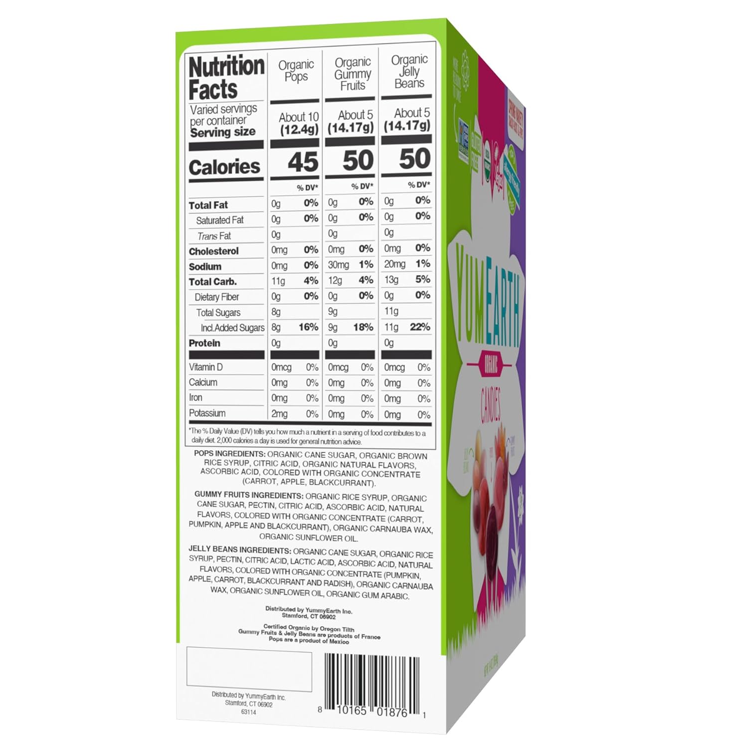 YumEarth Organic Easter Candy Variety Box, 9.4 Ounce - Organic Gummy Fruits, Jelly Beans & Pops - Spring Fruit Flavors - Allergy Friendly, Gluten Free, Non-GMO, Vegan, No Artificial Dyes (Pack of 2)