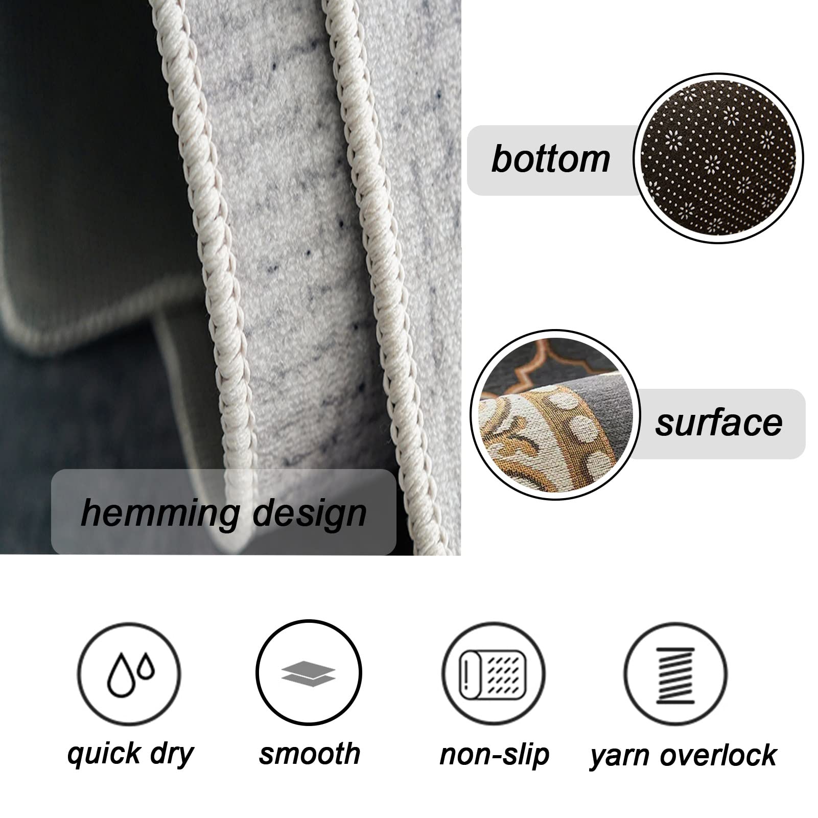 er Teppich für Flur Küche Treppen & Schlafzimmer – 100 cm fino a 6 m waschbar langlebig extra lang – stilvoller Wohnaccessoire für jeden Raum