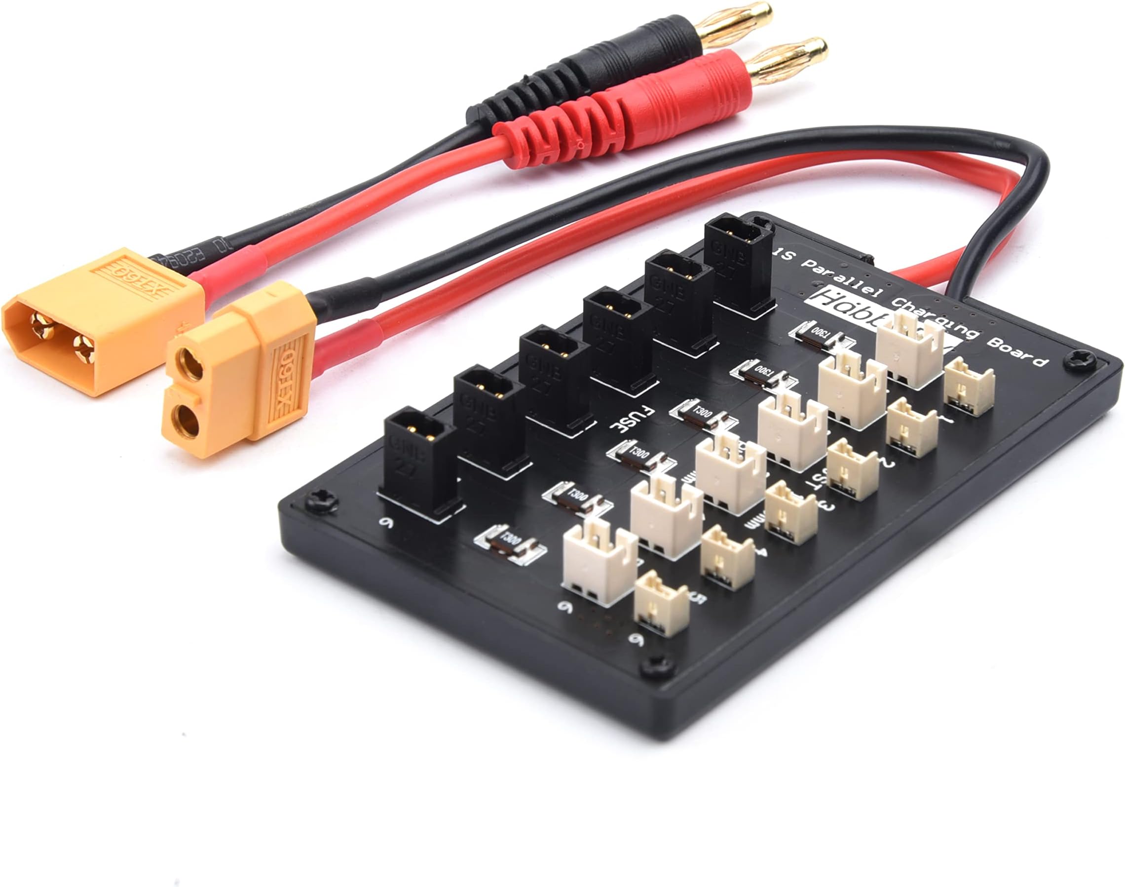 GNB27 and JST-PH 2.0 Connector 1S RC Lipo Battery Parallel Charging Board for Tiny Whoop Blade Inductrix Battery