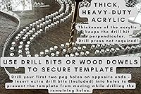 Vista 4 de 29 Plantilla de tablero de cuna de diseño, plantilla de acrílico resistente de 3 pistas con brocas, guía de enrutador, kit de proyecto