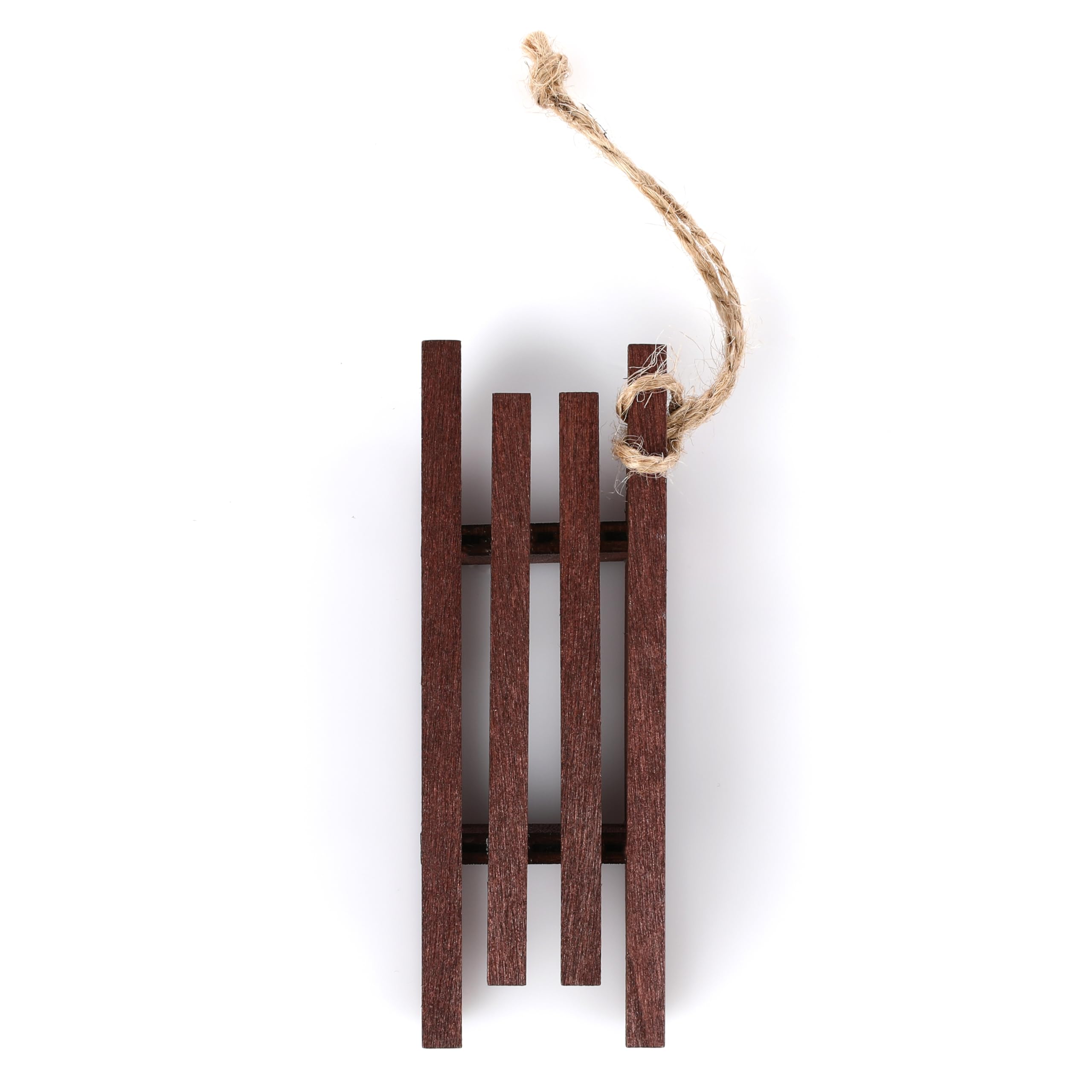 Nordstern Minitrineo de madera en miniatura como accesorio para el duende de Navidad y decoración para paisajes de invierno – 10 x 3,5 x 2 cm