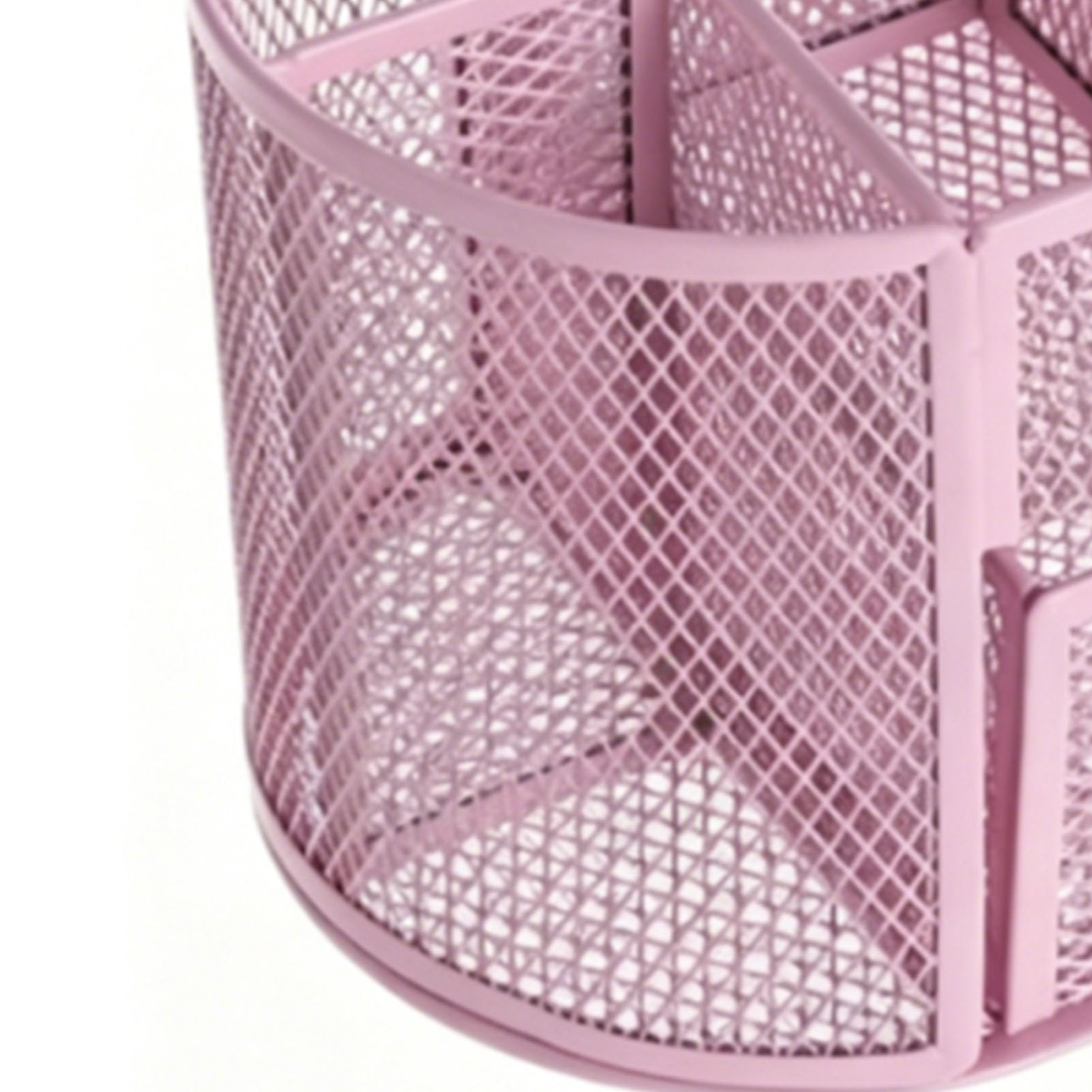 SIXRUN Portapenne a Rete con Cassetto, 9 Scomparti (PINK)