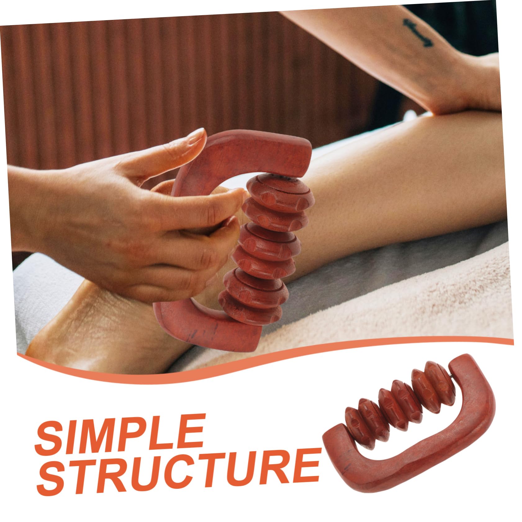 BESTYASH 4 Pezzi Massaggiante per Schiena e Massaggiatore Manuale Portatile per Rilassamento Muscolare e Strumento per Leg e Fitness per Stretching e Yoga