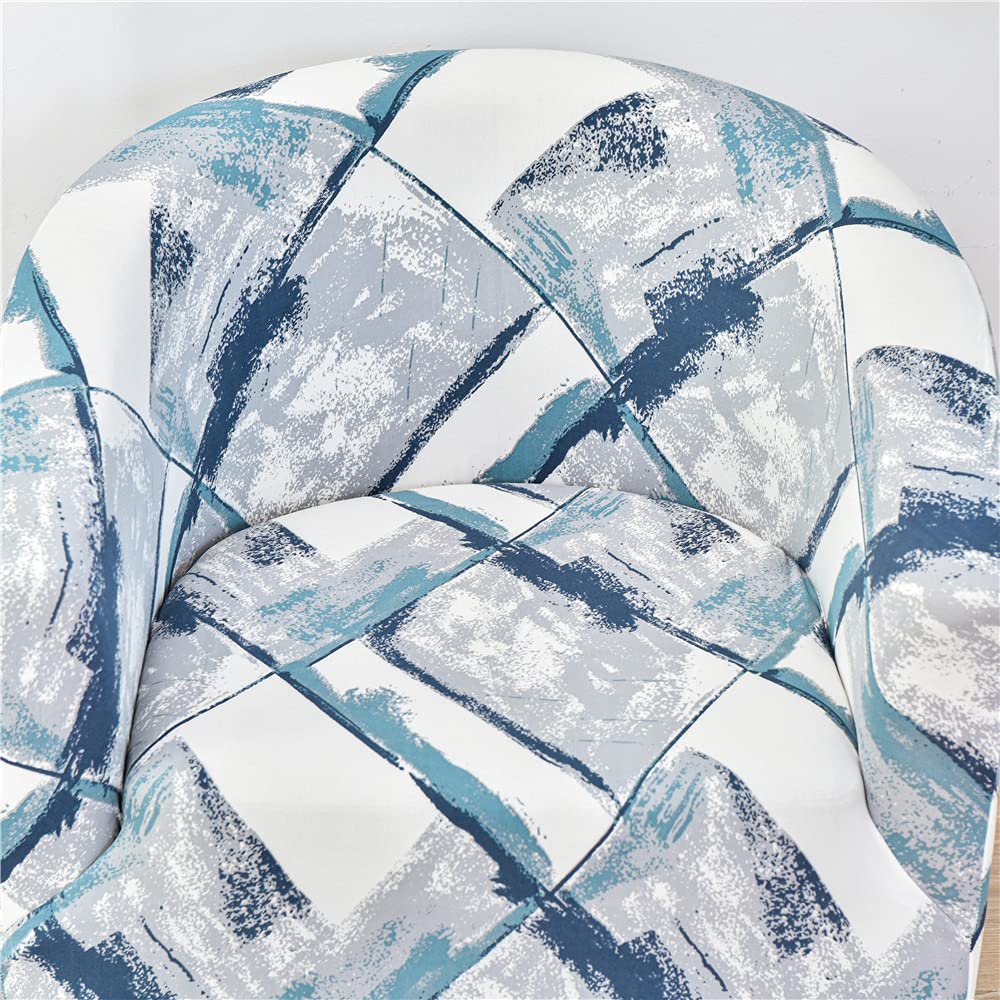 Highdi Copripoltrona 1 Posto Chesterfield Elasticizzato, Poltrona Club da Cocktail Antiscivolo Lavabile Tub Chair Copripoltrona per Bar Soggiorno Camera da Letto - Stile Bohémien (Fashion Style