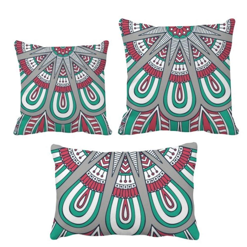 Housse de coussin en tissu coloré motif pétales avec finitions soignées durables