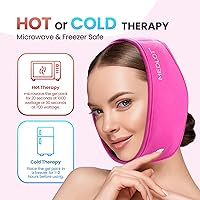 Vista 4 de LotFancy Compresa Facial de Hielo con 4 Paquetes de Gel para Terapia de Calor y Frío Reutilizables, Alivio del Dolor para TMJ, Dientes de Sabiduría