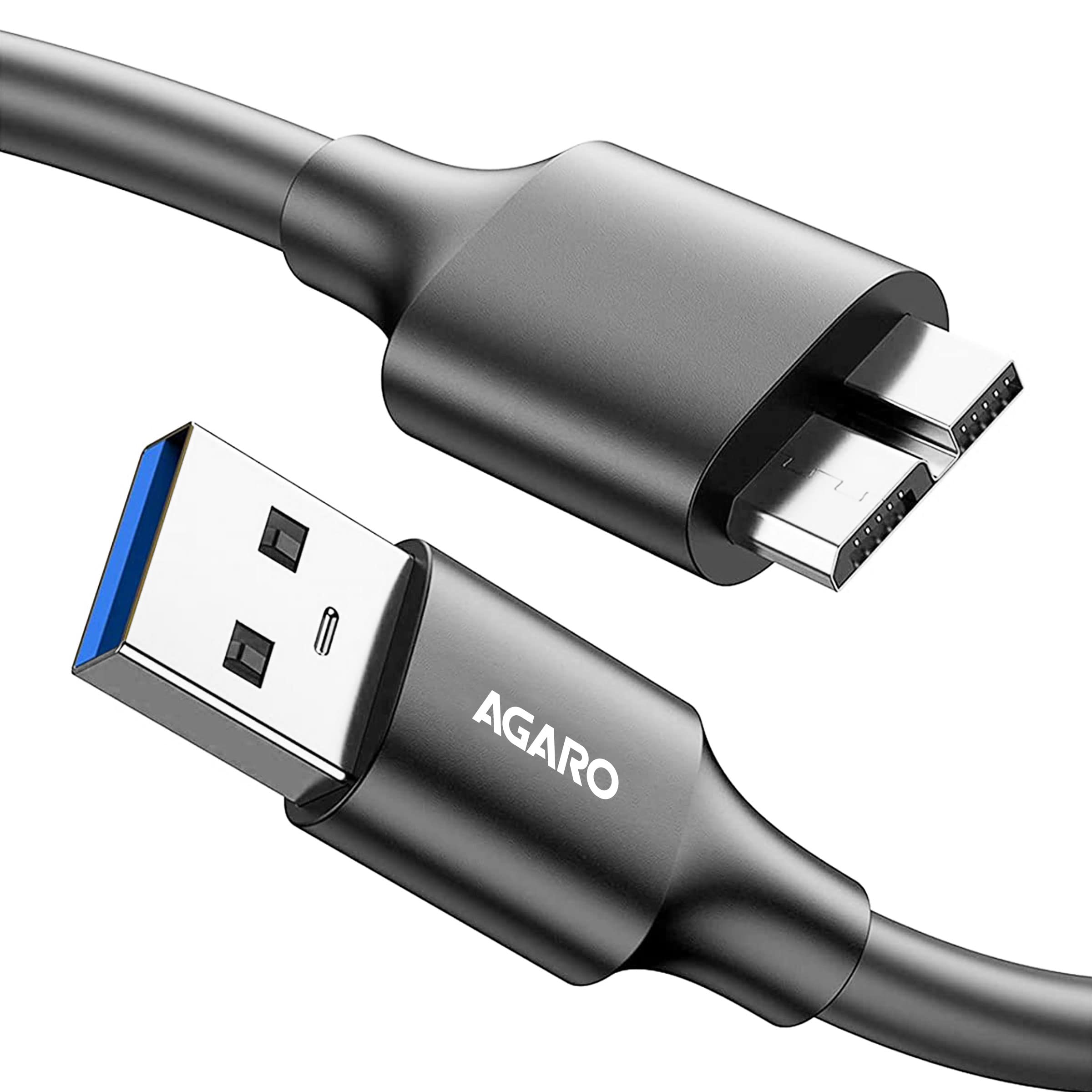 AGARO GoldPlated USB 3.0 A Male to Micro B Male Adapter Cable, High Speed Data Sync, Charging Cable Cord, 1 Meter (B0B7K56F5G) Amazon Price History, Amazon Price Tracker