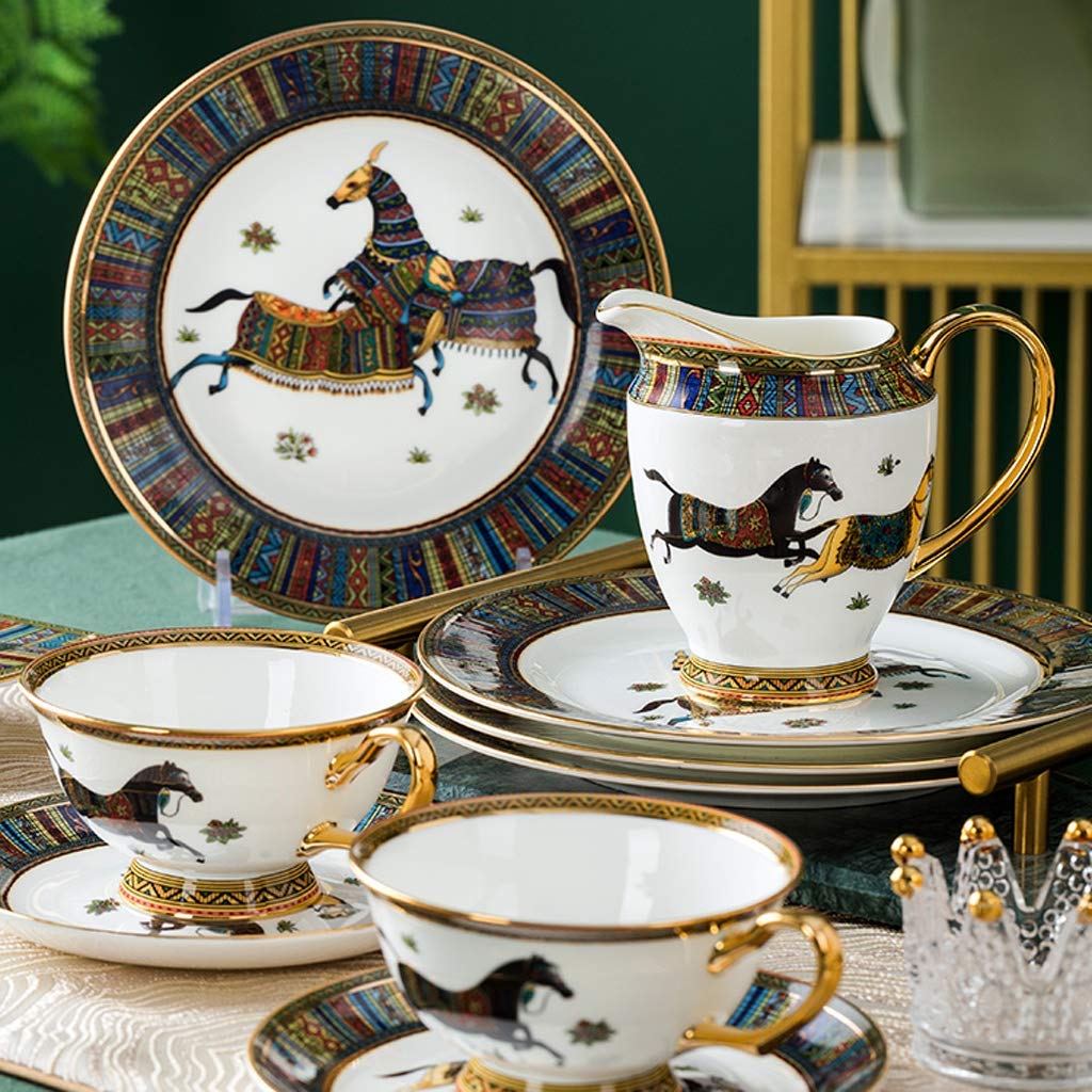 Amazon.co.jp: 古典的な陶器食器、セラミック ディナー セット、67