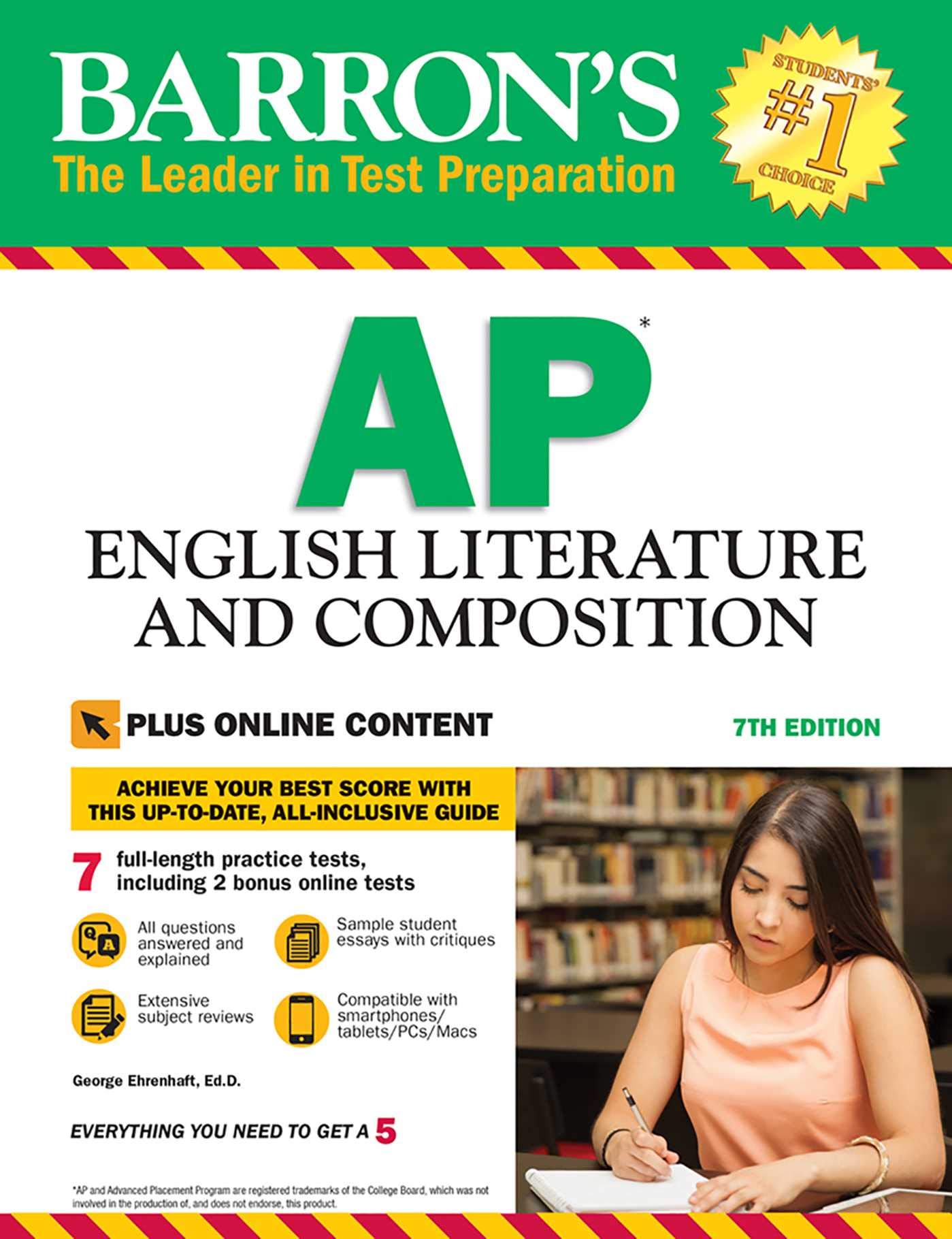 Barron's AP English Literature and Composition with Online Tests (Barron's Test Prep)