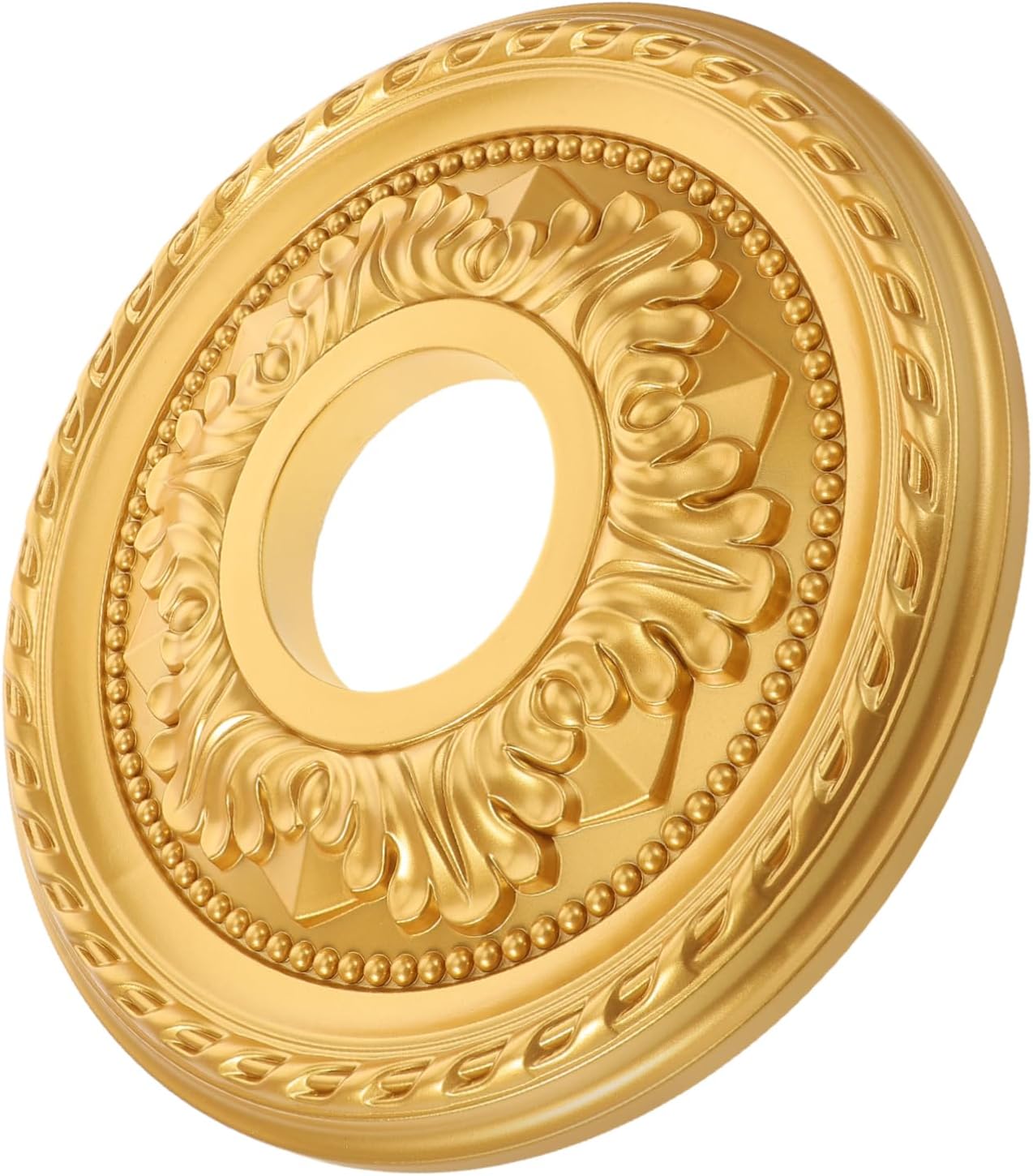 Alipis Round Ceiling Medallion Pvc Chandelier Ceiling Plate Lighting for Living Wall Picture Light Easy Install Kit