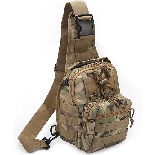 Tactical Shoulder Bag,1000D Outdoor Military Sling Daypack Backpack