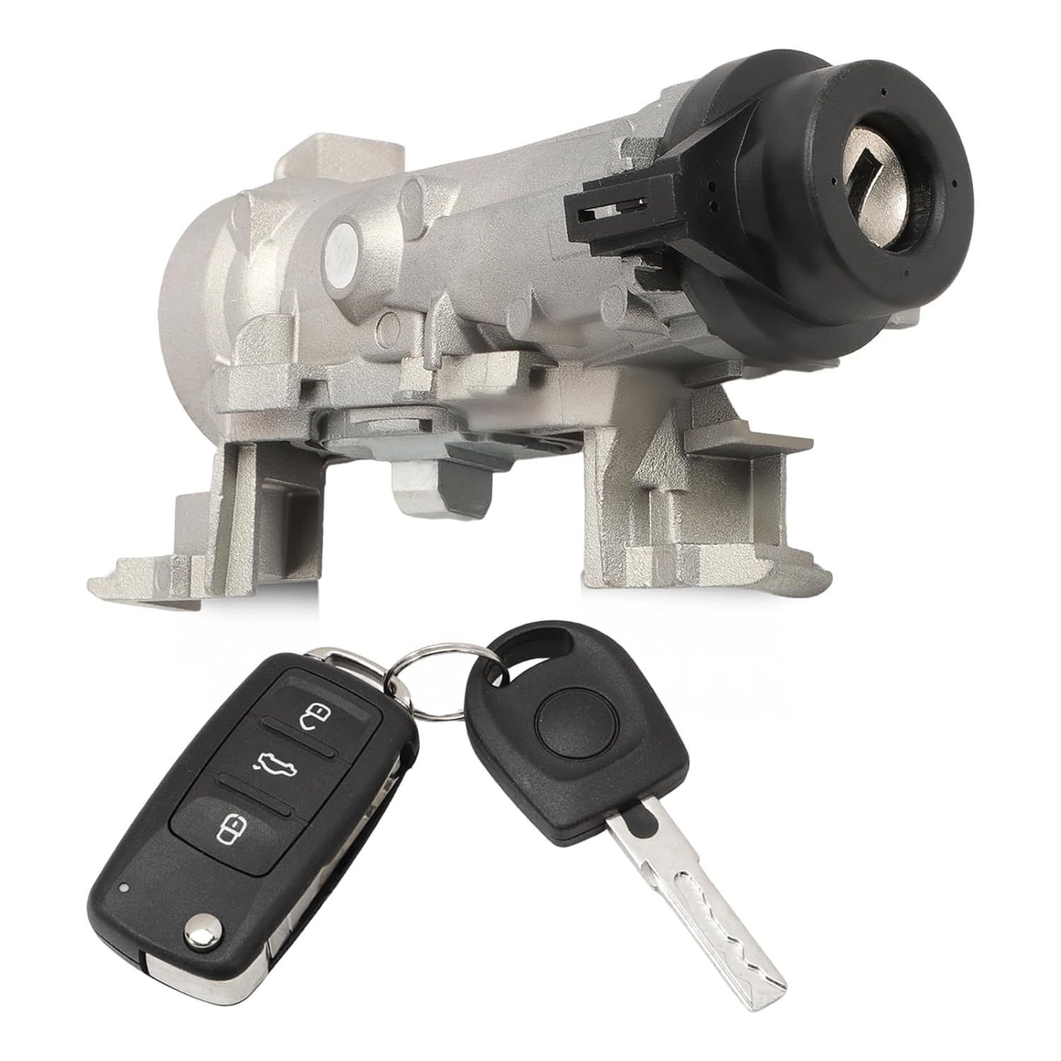 1K0905851B Ignition Switch Lock Cylinder for Golf 2004-2011, Jetta 2006-2018, EOS 2007-2011, Tiguan 2008-2011, Rabbit 2006-2009, Ignition Switch with Intelligent Remote Control Key