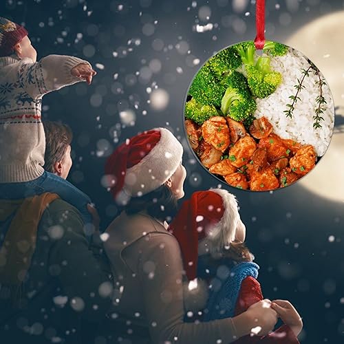 Miniatura 79 de Adorno de Navidad mexicano de tortilla de maíz acrílico adornos para decoraciones de Navidad, divertidos y deliciosos adornos de decoración de árbol