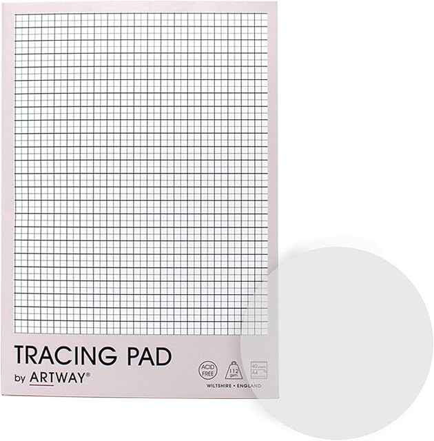 Artway Premium Tracing Pad - A4 - Heavyweight 112gsm - 40 Sheets, White