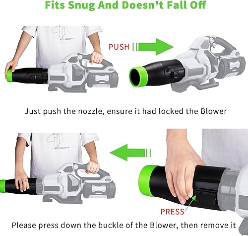 Vista 16 de Boquilla de secado de coche compatible con soplador de hojas EGO - 1 paquete Verde