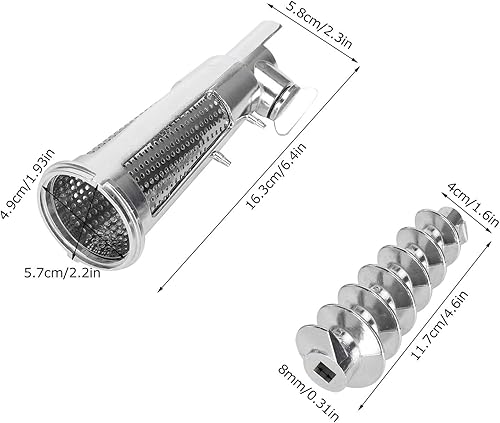 Miniatura 5 de Juego de accesorios para colador de frutas y verduras, accesorio para picadora de carne para mezcladoras de cocina, accesorios para picadora de
