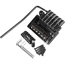 Drfeify Headless Guitar Bridge Set Durable Metal Tremolo Vibrato System for Electric Guitar Enthusiasts