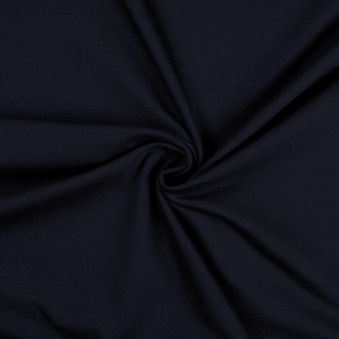 Cotton Jersey Spandex Stretch Dress Fabric Material - Navy, 1/8Mtr 50cm x 40cm