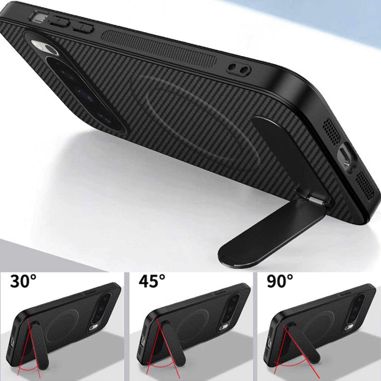 Skórzane etui do Google Pixel 11ProXL/11 Pro/11, magnetyczne | ,Niebieski,11
