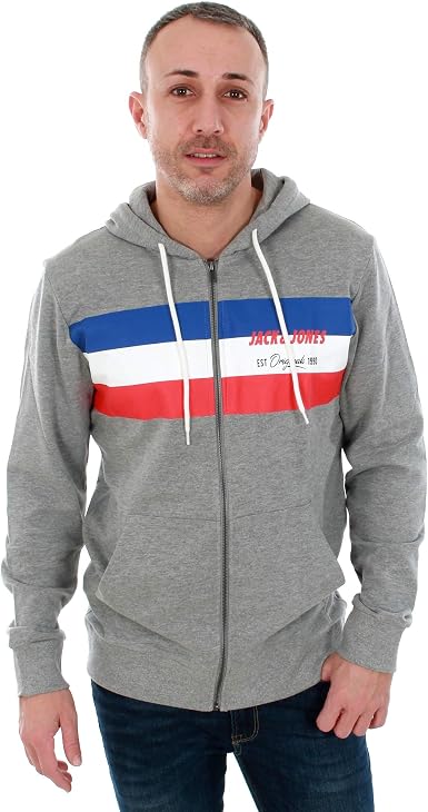 Jack \u0026 Jones Jorshakedowns Sweat Zip Hood Sudadera para Hombre: Amazon.es:  Ropa