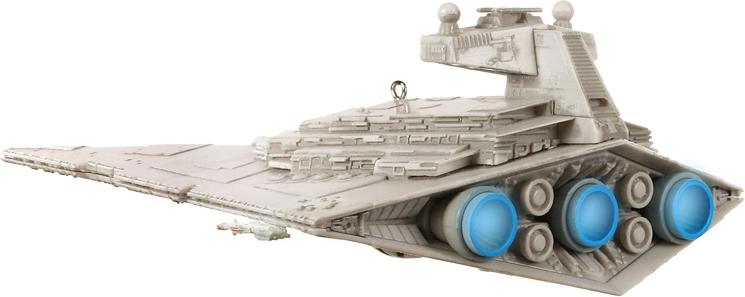 Hallmark Keepsake Christmas 2019 Year Dated Wars Imperial Star Destroyer Ornament with Light and Sound