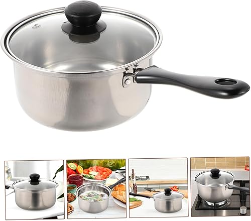 Miniatura 5 de Olla de acero inoxidable Olla de metal para mezclar, calentador de mantequilla, soporte para derretir mantequilla, olla de leche, olla de salsa,