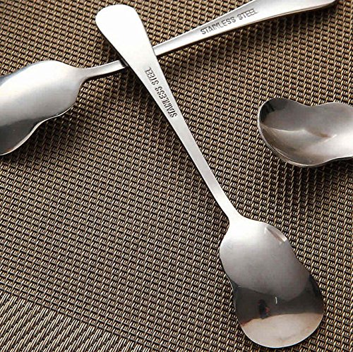 Warmbuy Small Stainless Steel Ice Cream Spoon Coffee Spoons Dessert Spoons, Set Of 10 #TOP1