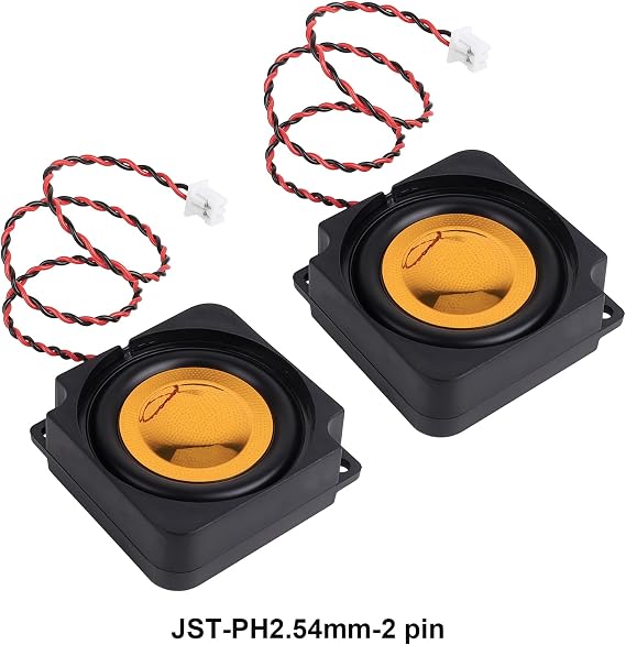 2pcs Speaker 2W 8 Single Cavity Mini Speaker Full-Range Cavity Micro Loundspeaker for Arduino with JST-PH1.25-2Pin Interface for Small Electronic Projects Advertising Machine LCD TV Monitors