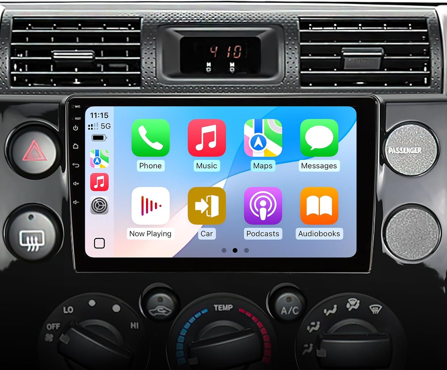 for 2007-2018 Toyota FJ Cruiser Car Radio Stereo with Wireless CarPlay Android Auto QLED Touch Screen Plug and Play FM/AM AHD Camera