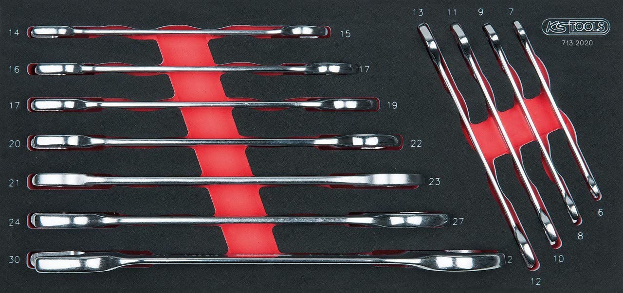 Module de 11 Clés à Fourches KS Tools pour Servantes et Établis