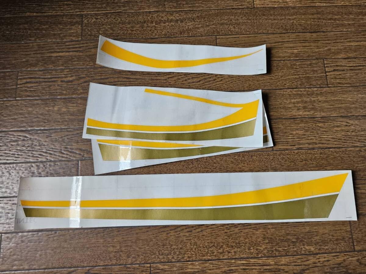 Z400FX ラインステッカーセット 新品 (イエロータイガー)｜オートバイ 