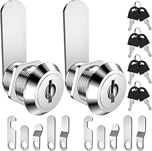 2PCS Letter Box Lock, BUNTOR 16mm Cabinets Lock with 8 Keys and 10 ...