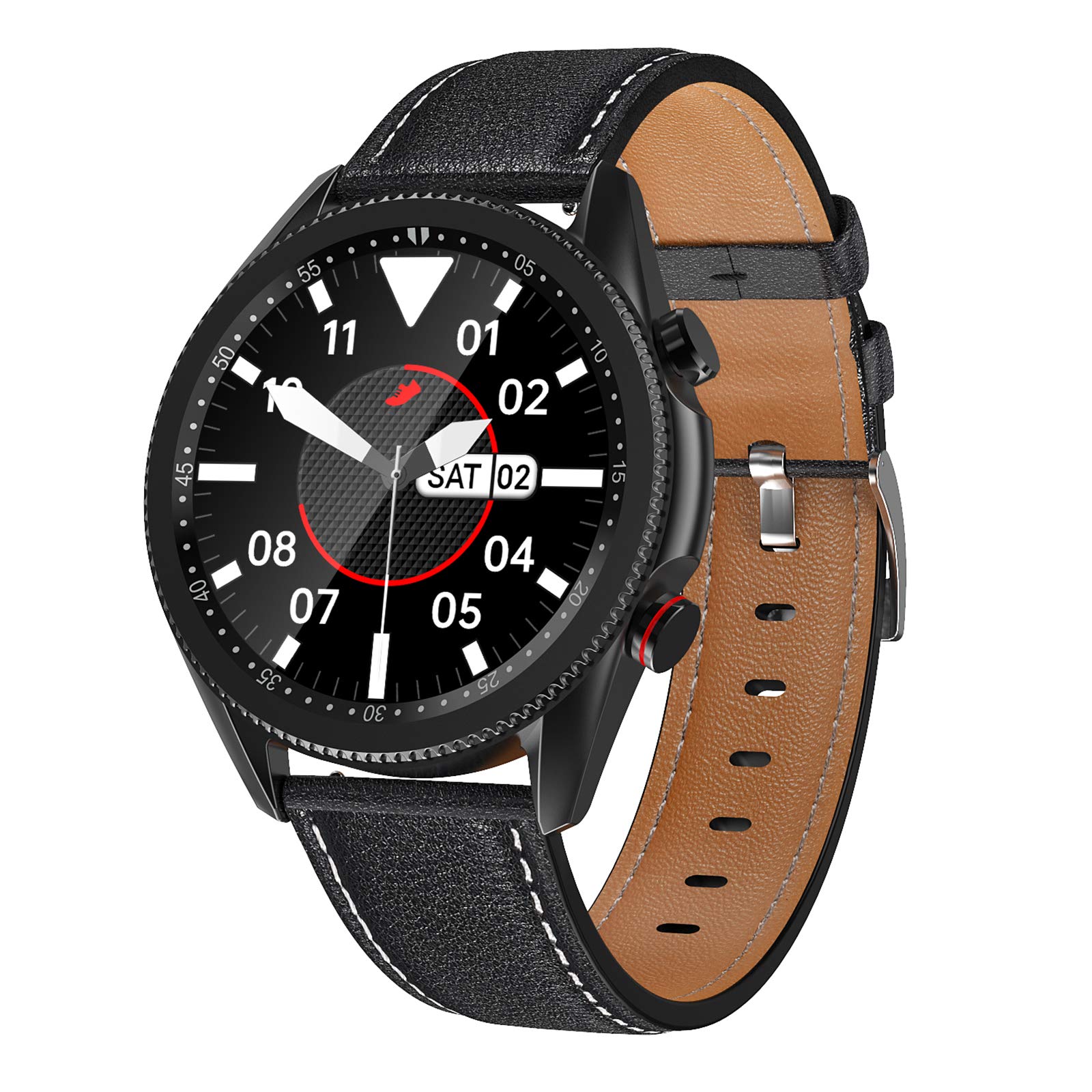 Activity Tracker Smartwatch, IP67 Impermeabile 1.28ina Touch Screen A Colori Orologio Fitness Per Uomo Donna,Con Chiamate Bluetooth Sonno Cardiofrequenzimetro Smartband Sportivo-B