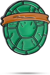 Pins & Aces TMNT Golf Ball Marker - Teenage Mutant Ninja Turtle Heads - Premium Metal, Unique Enamel Paint Custom Design - Attaches to Any Magnet - Add Style & Customize Your Golf Game (Shell Shock)