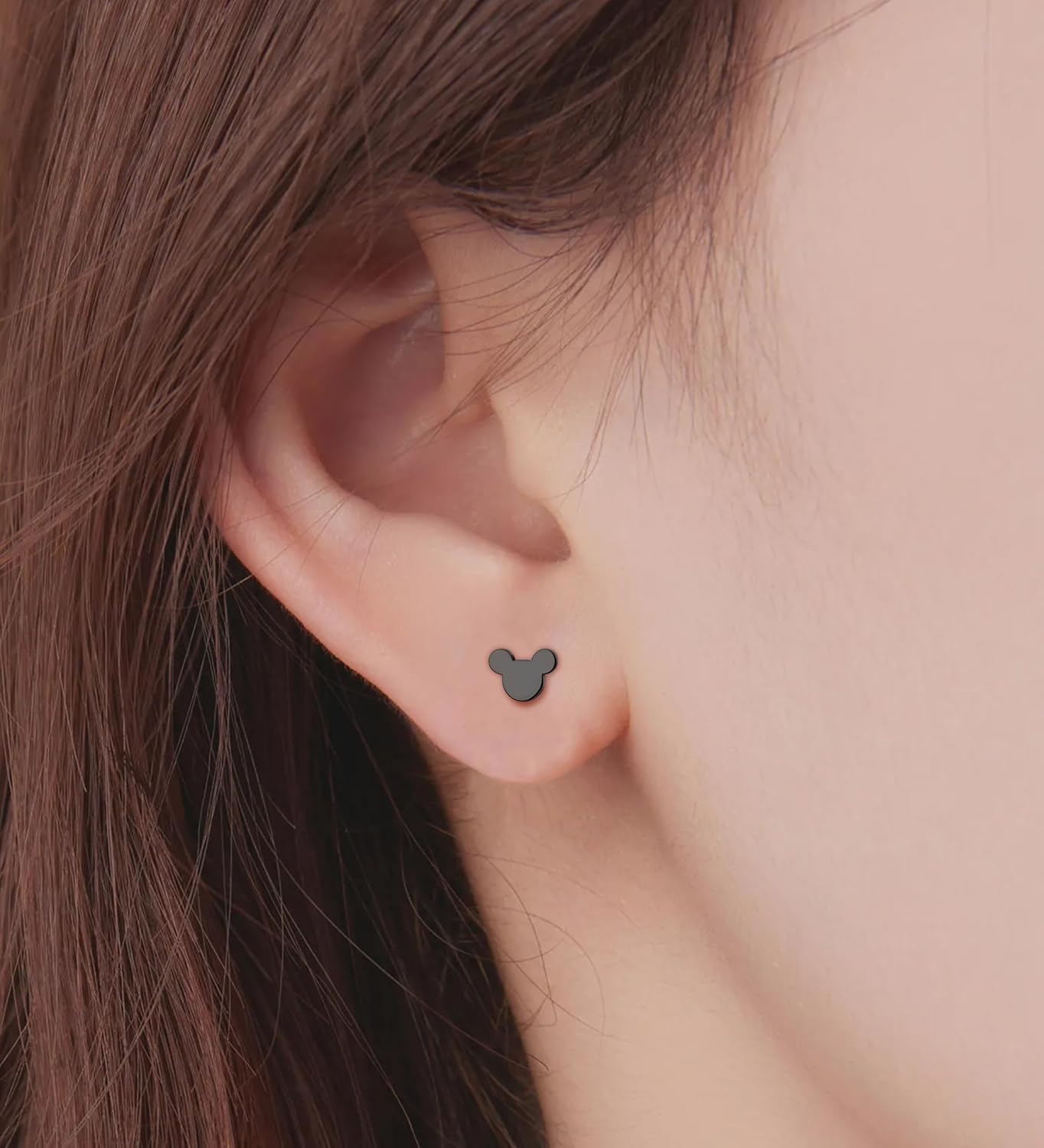 4Pairs Flat Back Earrings for Women 14K Gold Hypoallergenic Cartilage Earring for Sensitive Skin CZ Opal Heart Star Ball Screw Back Nap Earrings for Helix Piercing - Image 4