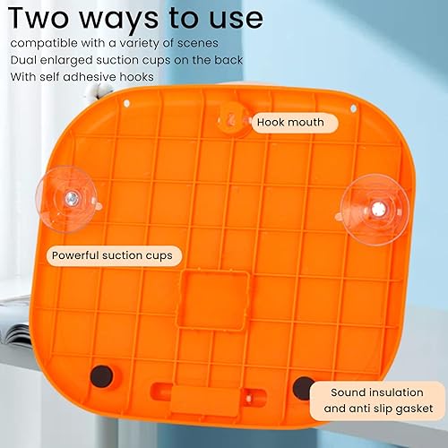 Miniatura 11 de Mini aro de baloncesto con bolas, juego de aro de baloncesto para interiores, plegable, montaje en pared, ventosa, fijación, mini red de baloncesto