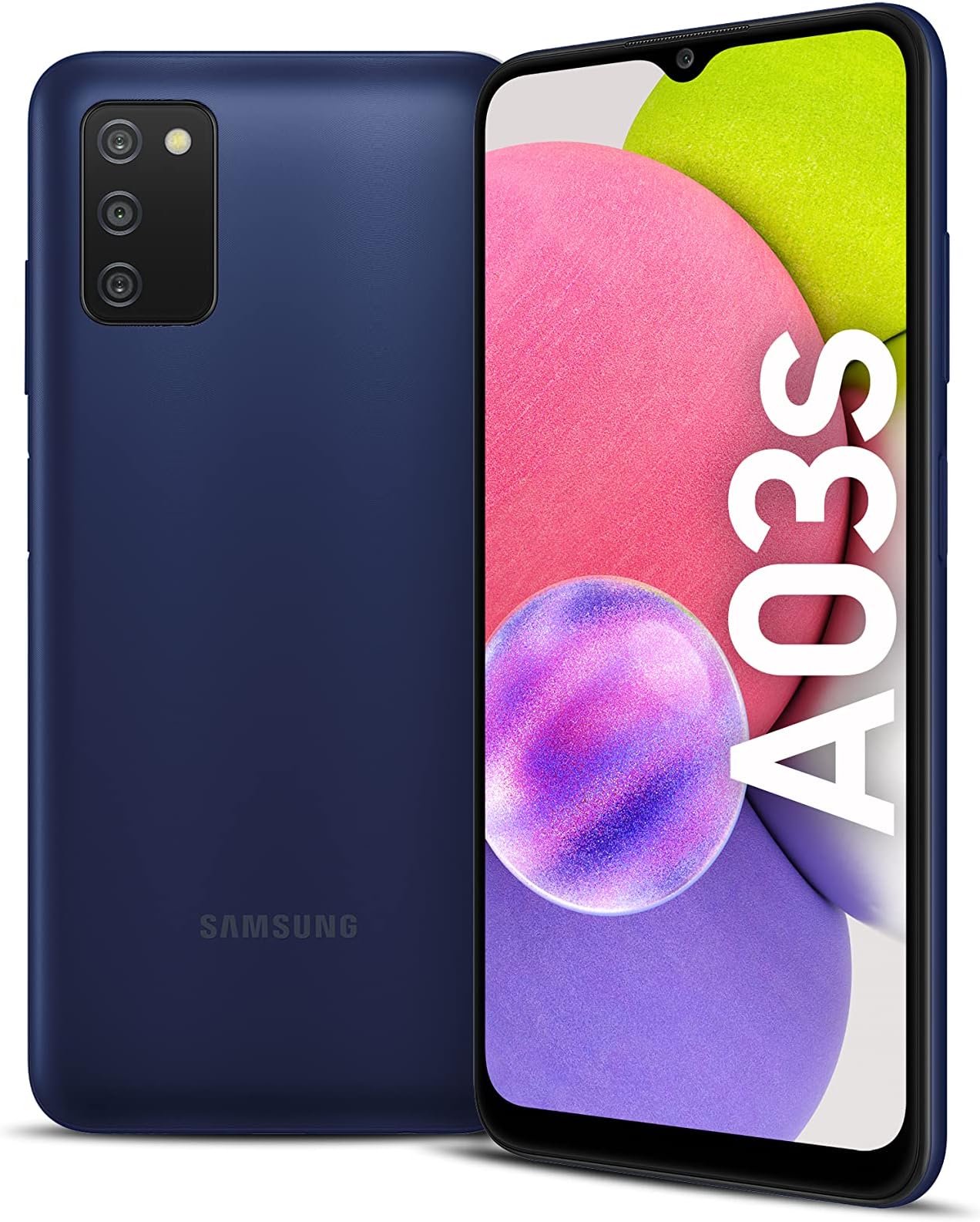 Samsung Galaxy A03s LTE Dual SIM Smartphone, 32GB Storage and 3GB RAM (UAE Version), Blue