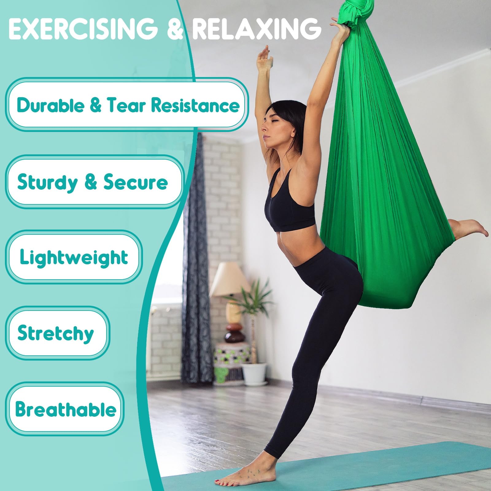 Chihee Aerial Yoga hangmat, schommelset, zacht, duurzaam weefsel, yoga