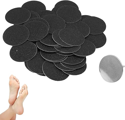 50 piezas de papel de lija eléctrico para eliminar callos, discos de pedicura, accesorio de repuesto con eje, discos de papel de lija de repuesto,