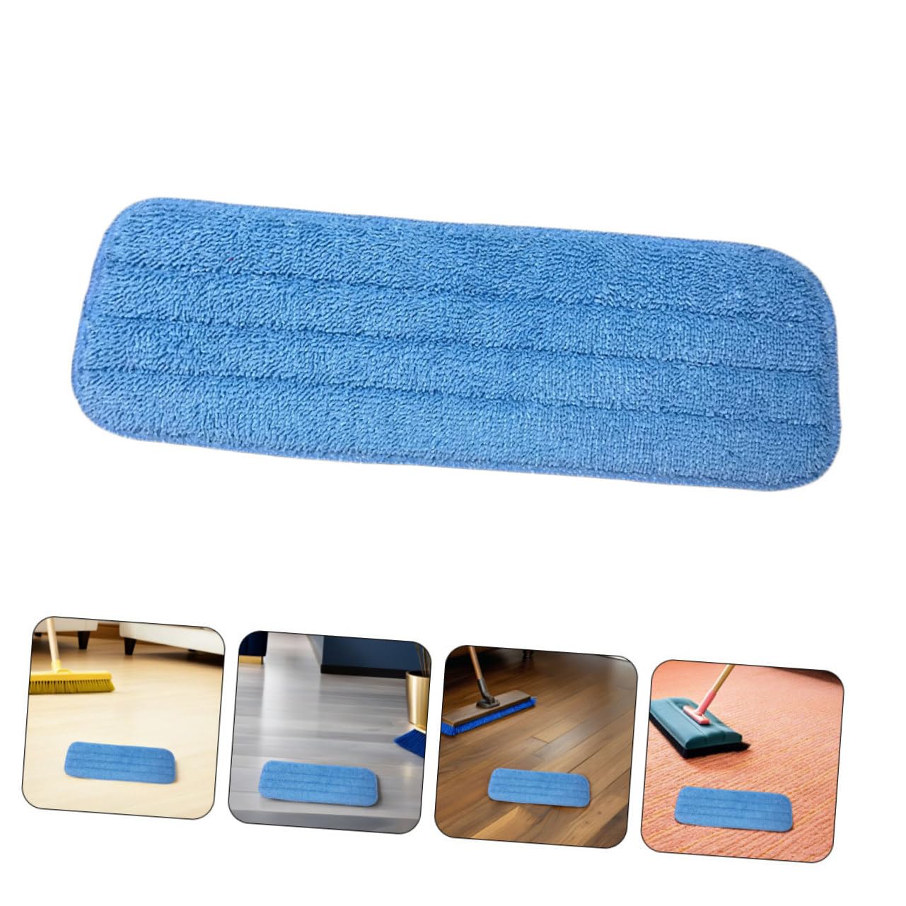 10 Piezas Paños de Microfibra para Trapeador Plano Reutilizables y Lavables Recambios Absorbentes para Limpieza Húmeda y Seca de de Baldosa y Vinilo