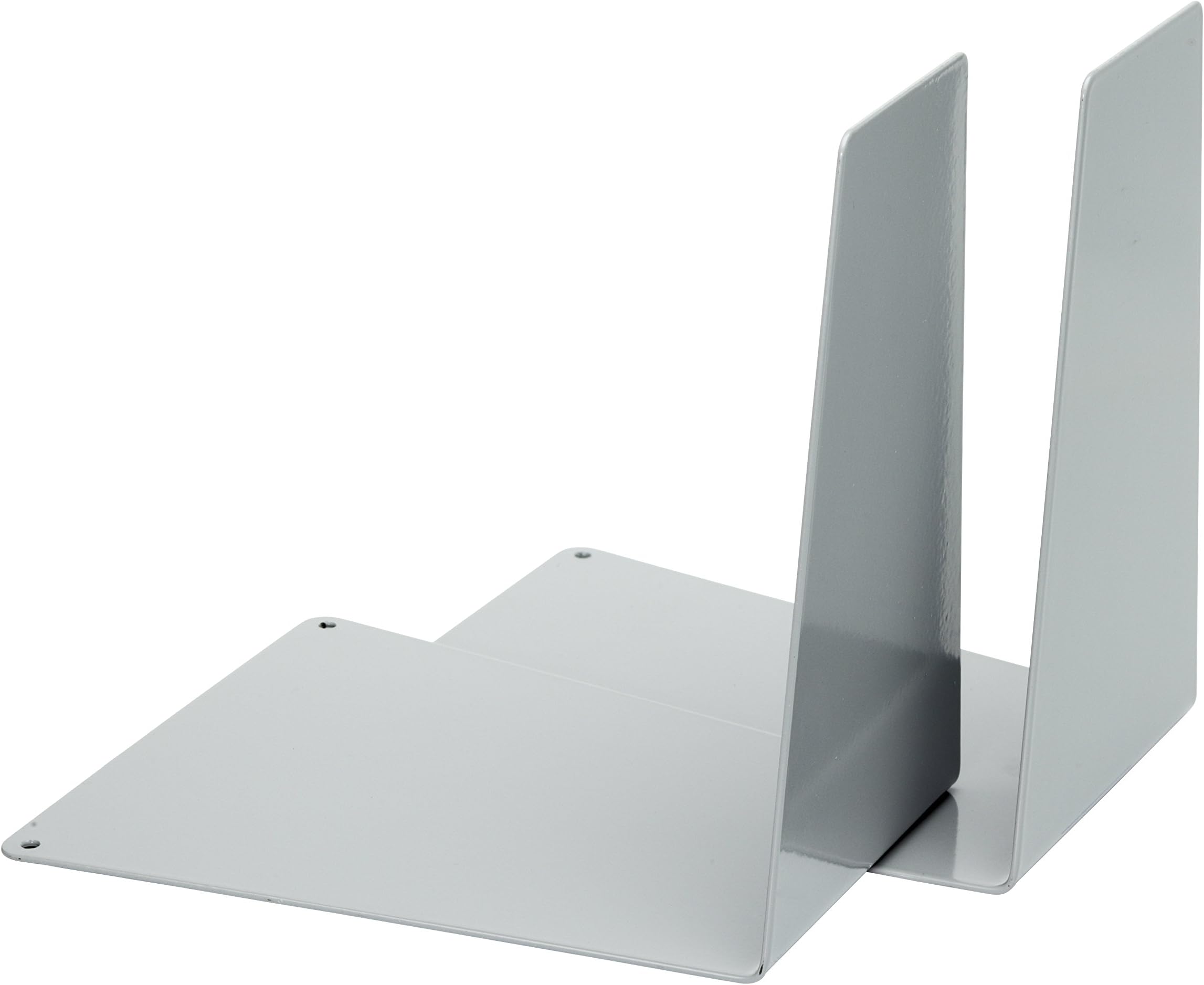 Fermalibri In Metallo Alco-Albert 4303 - 12 Pezzi, 130x240x140 Mm | Rosso, Per Libri E DVD