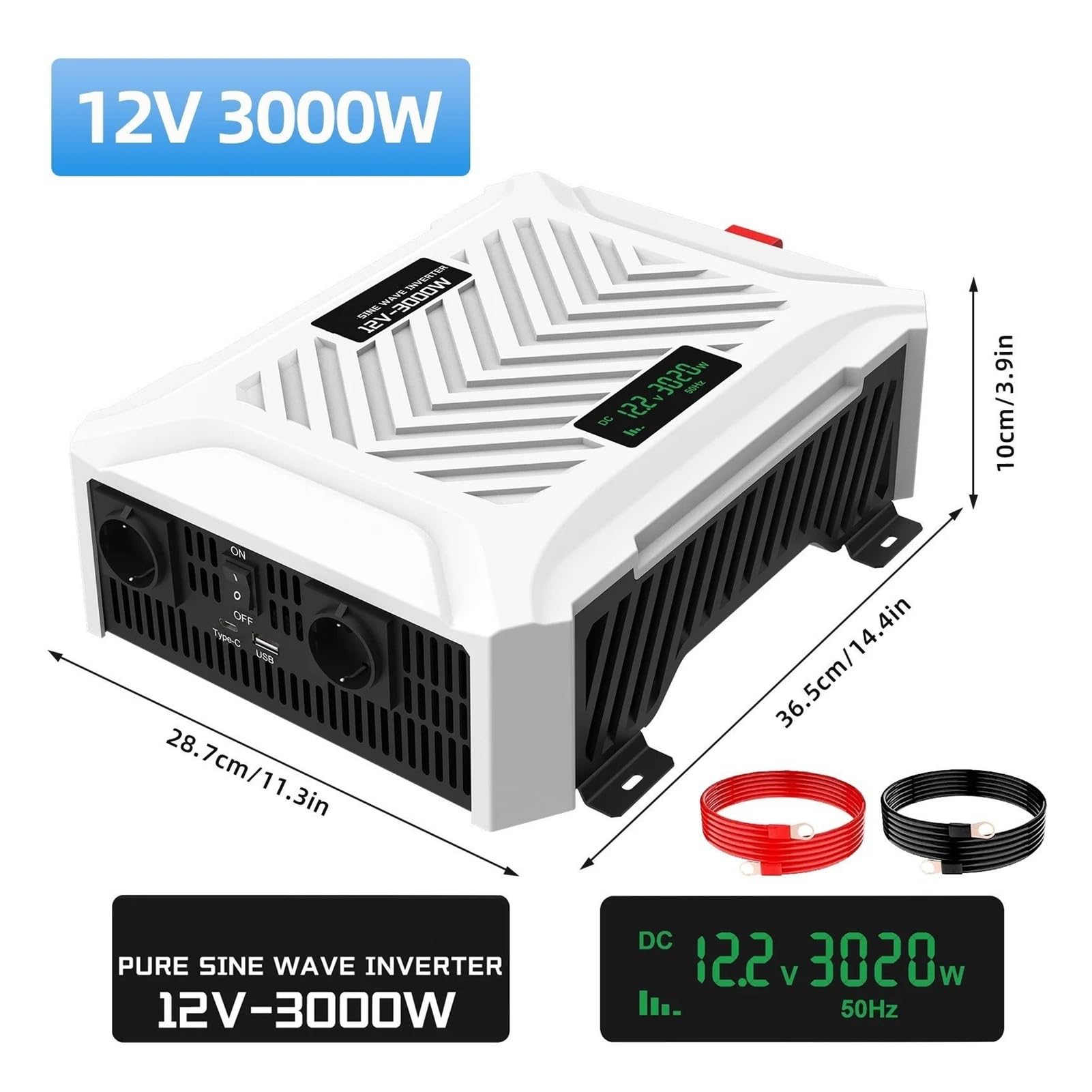 Invertitore Potenza Power DC12v24v AC220v 3000W 3500W Per Inverter A Onda Sinusoidale Per Pura Roulotte Camper Alimentatore Di Emergenza Domestico