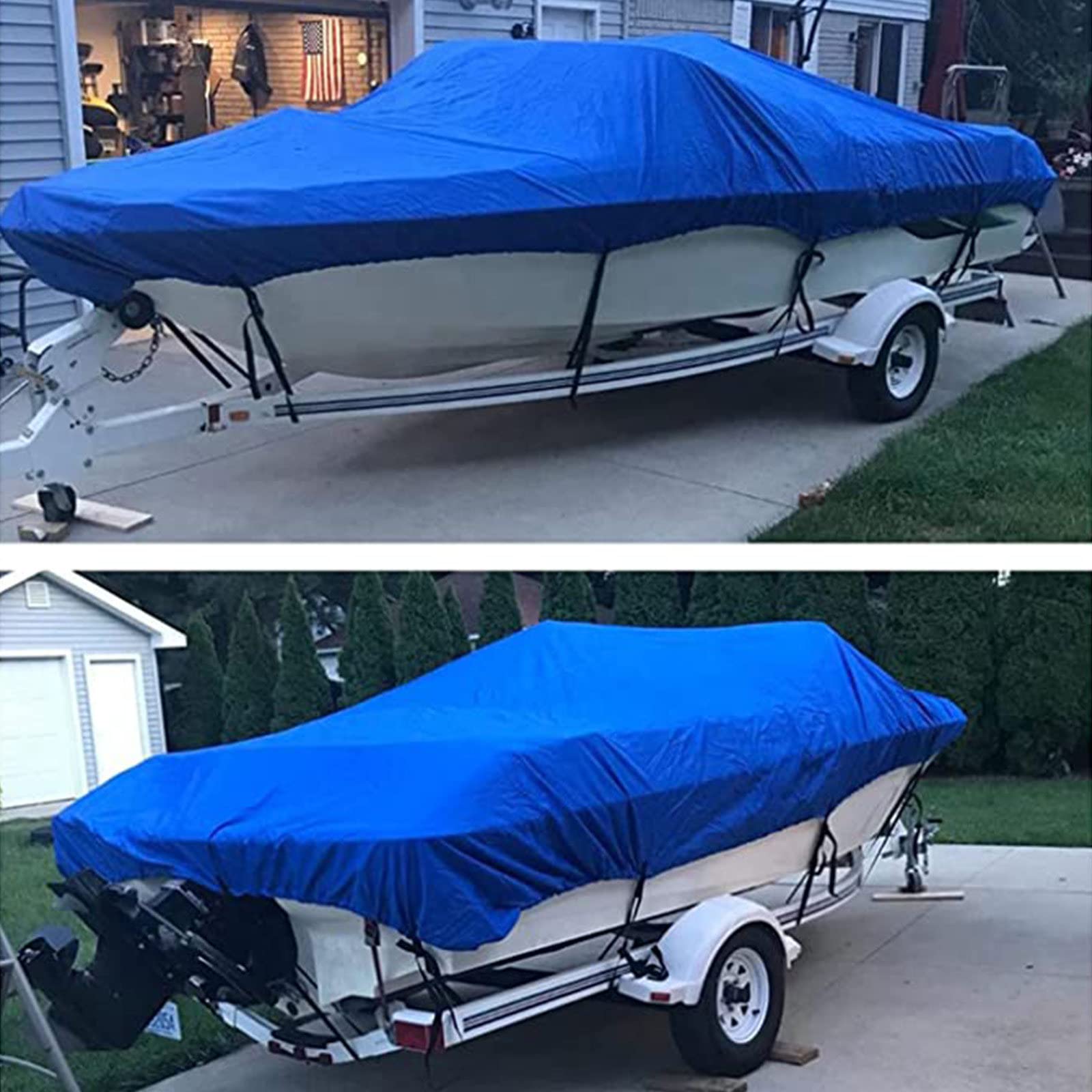 Telo Copribarca 11-13 Piedi – Tessuto Oxford 210D, Impermeabile, Antivento, Per Yacht, Motoscafi, Barche Da Pesca